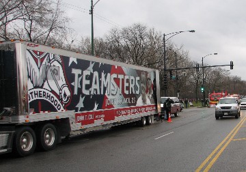 Toys for Tots parade in Chicago 2011