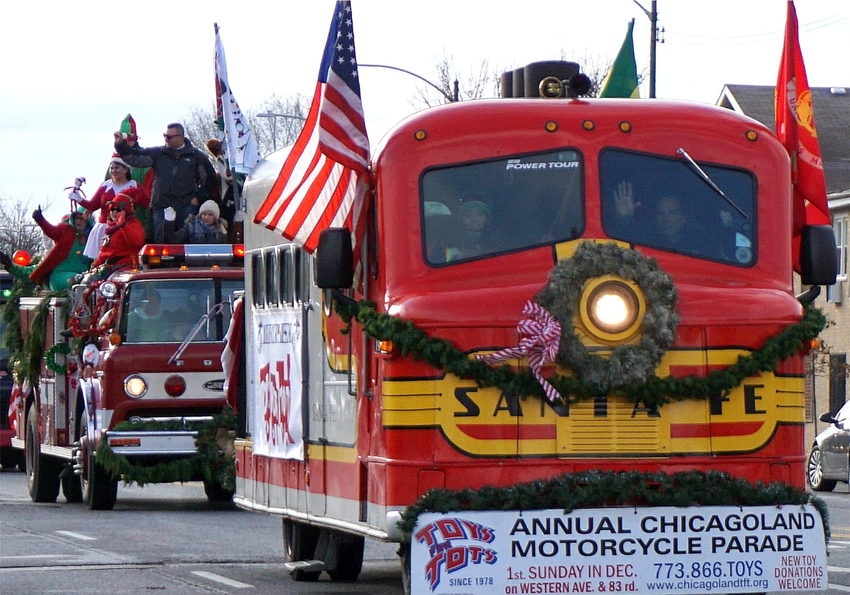 2019 Toys for Tots parade in Chicago
