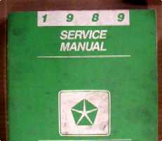 1989 Dodge Dakota service manual